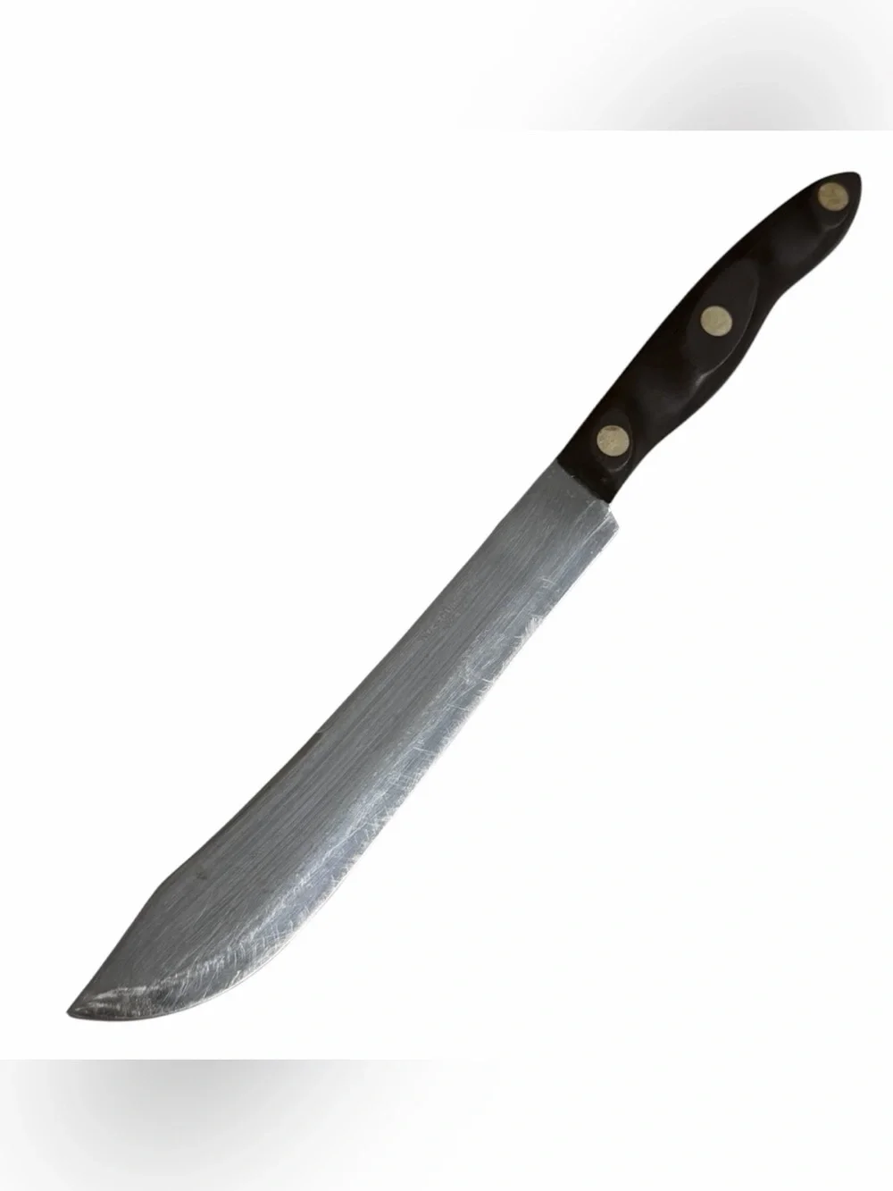 Cutco No 22 Butcher Knife w/Brown Swirl Handle 8